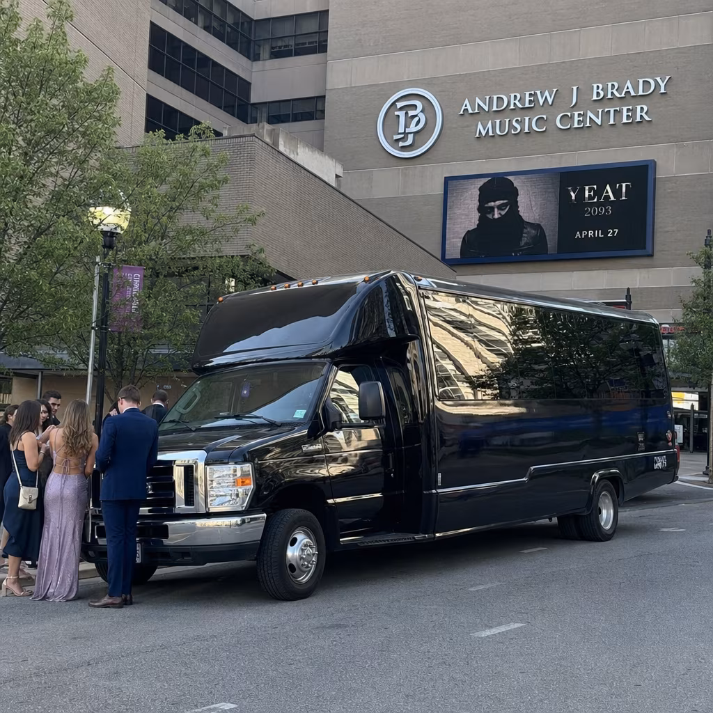 Rent a Bus to Andrew J Brady Music Center