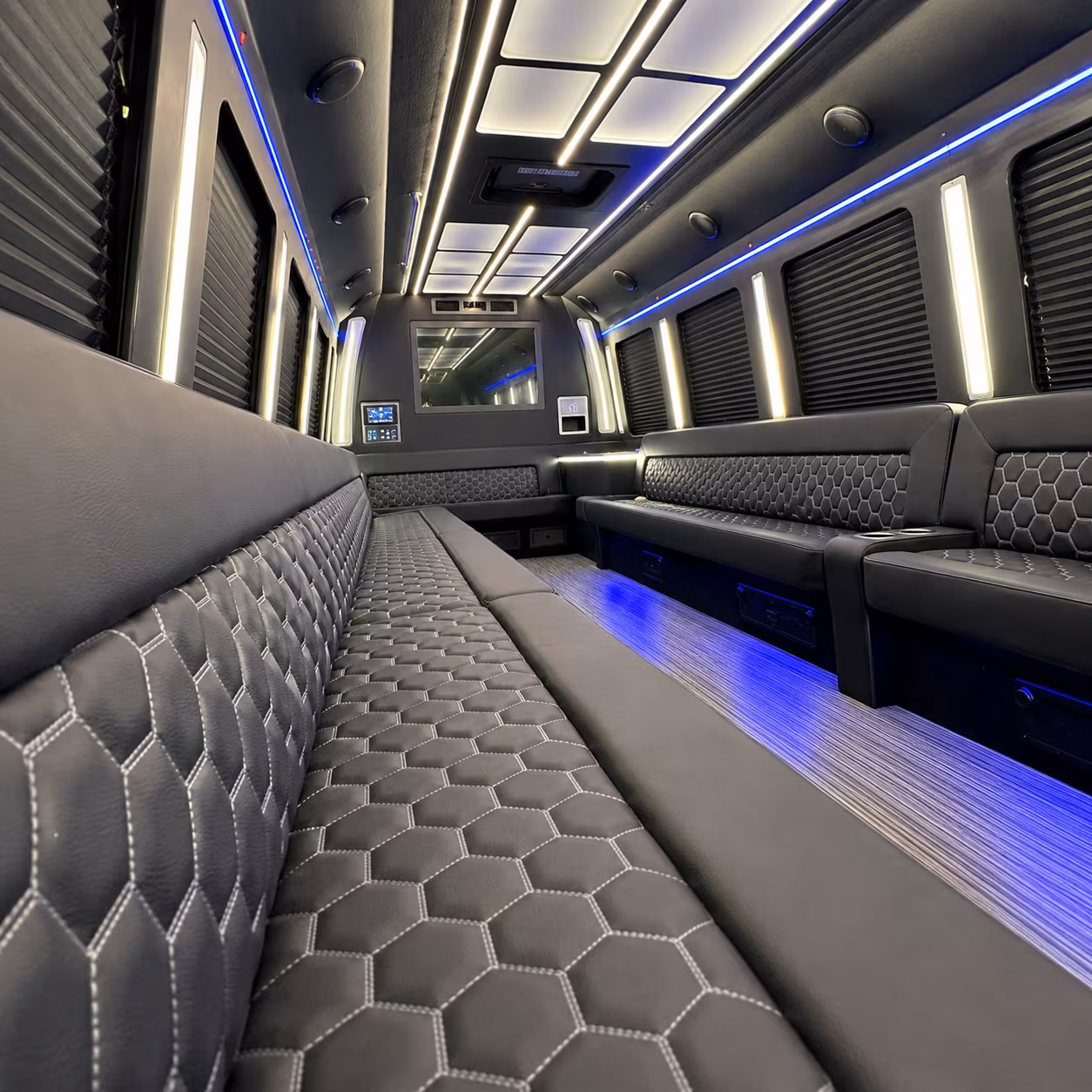 Cincinnati Wedding Transportation party bus exterior