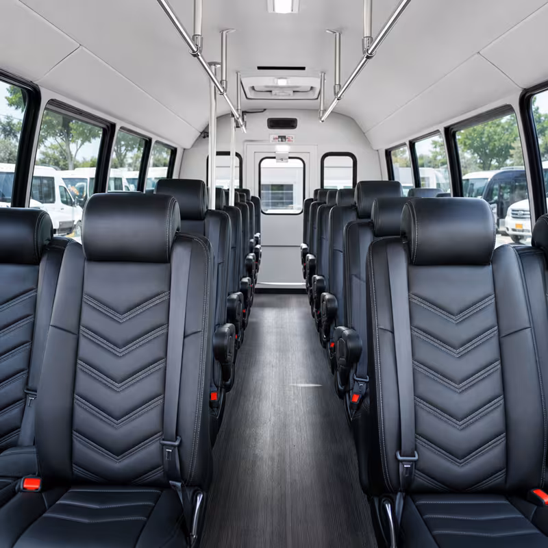 15-35 Passenger Minibus Inside