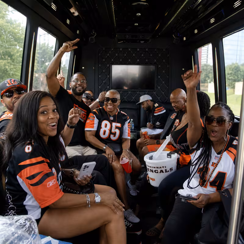 Cincinnati Sporting Event Transportation fleet vehicle