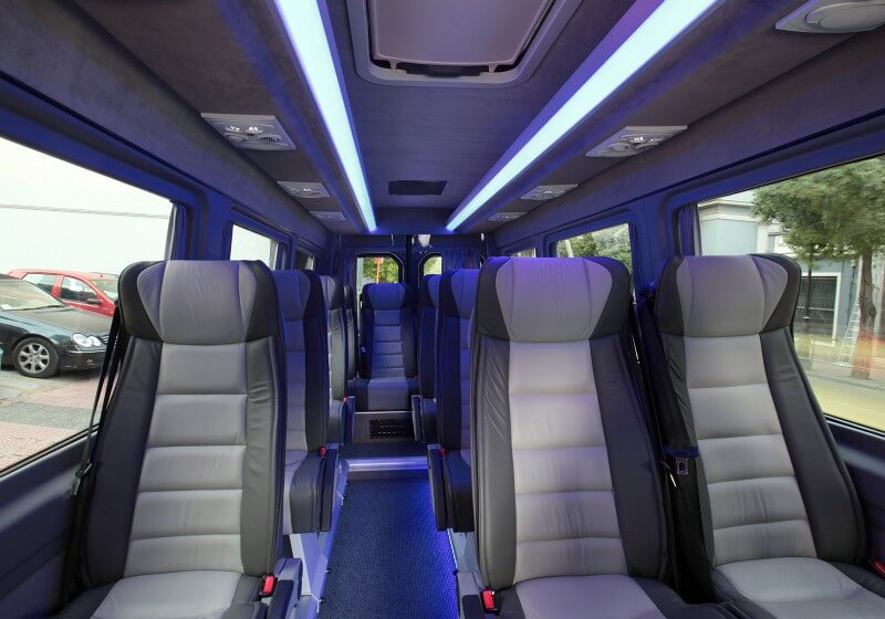 Dayton 18 Passenger Van/Minibus Interior