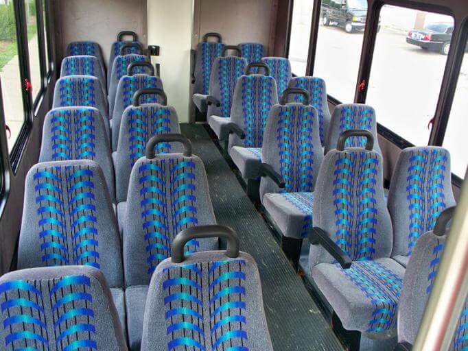 Columbus 25 Passenger Mini Bus Interior