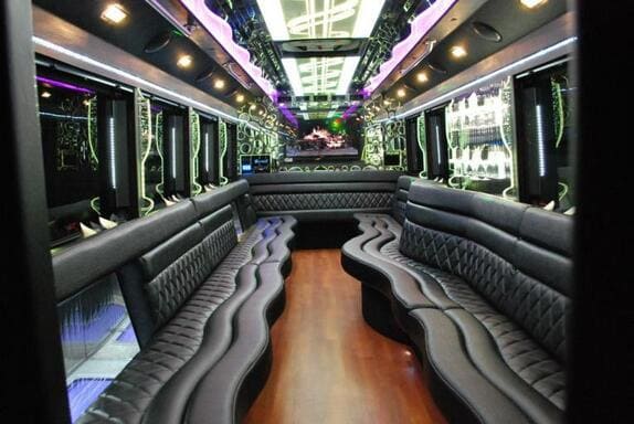 Indianapolis 25 Passenger Limo bus Interior
