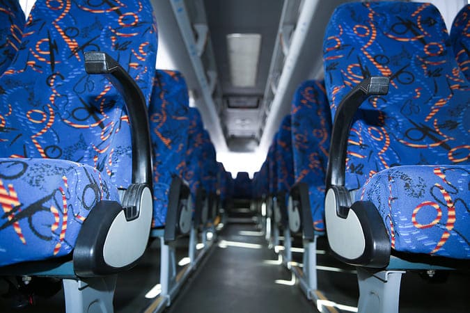 South Bend 47-56 Passenger Charter Buses Interior